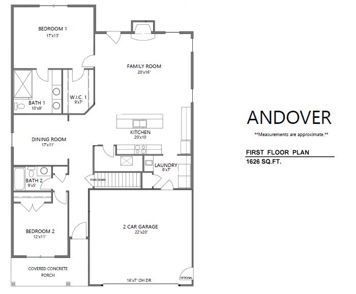 image of Andover floorplan