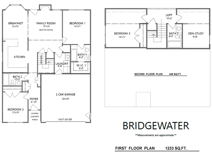 image of Bridgewater floorplan