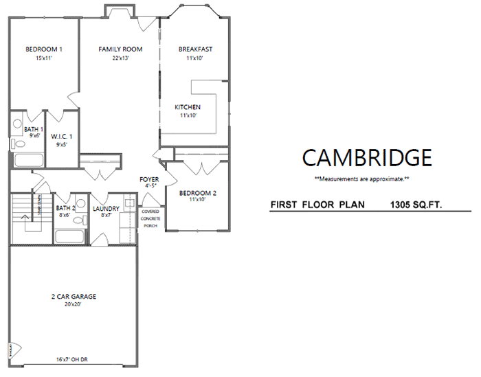 image of Cambridge floorplan
