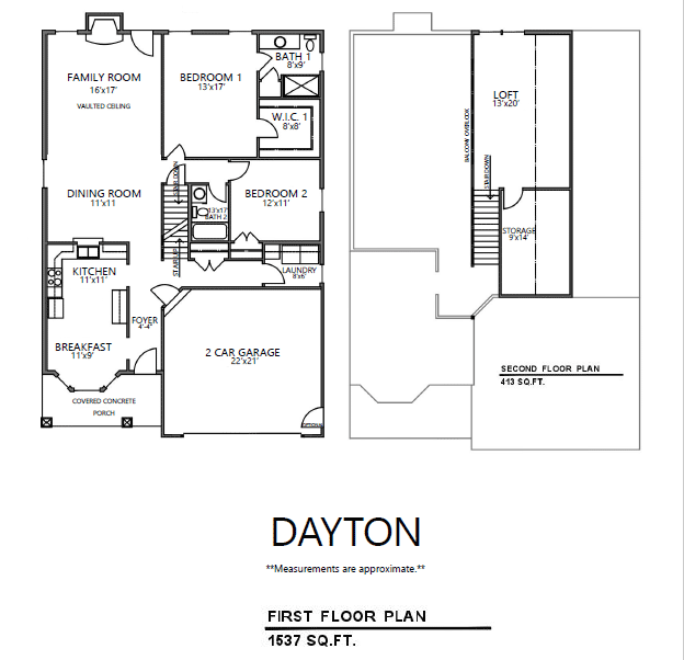 image of Dayton floorplan