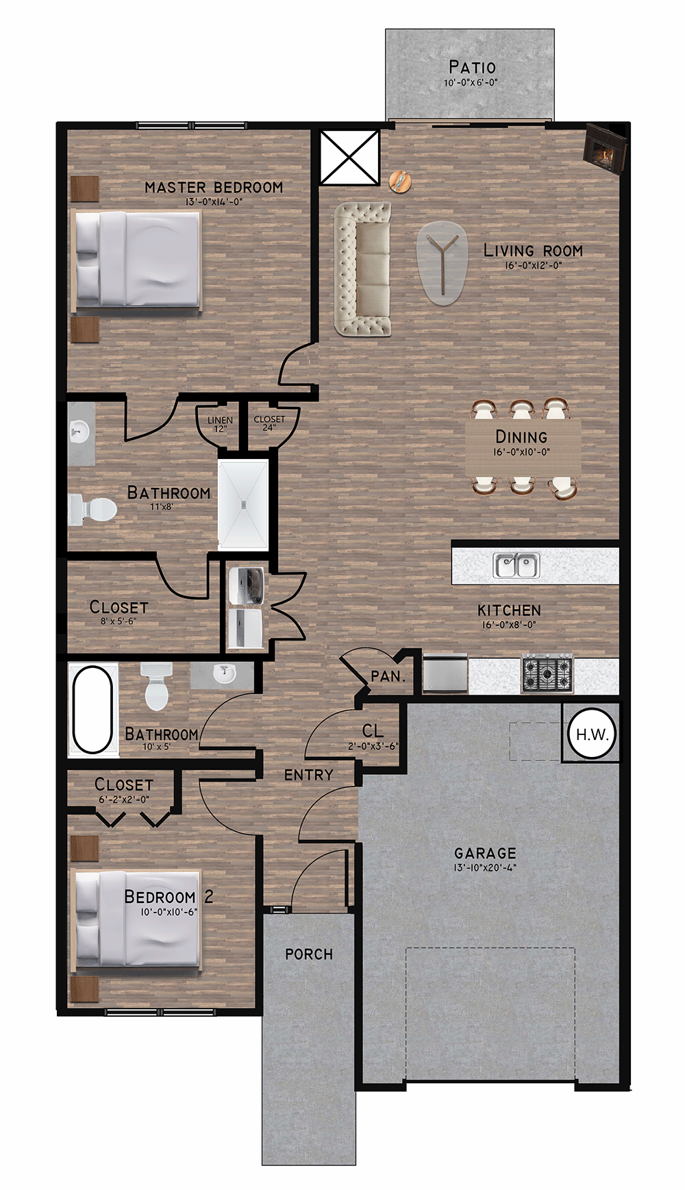 image of Homestead Townhomes layout